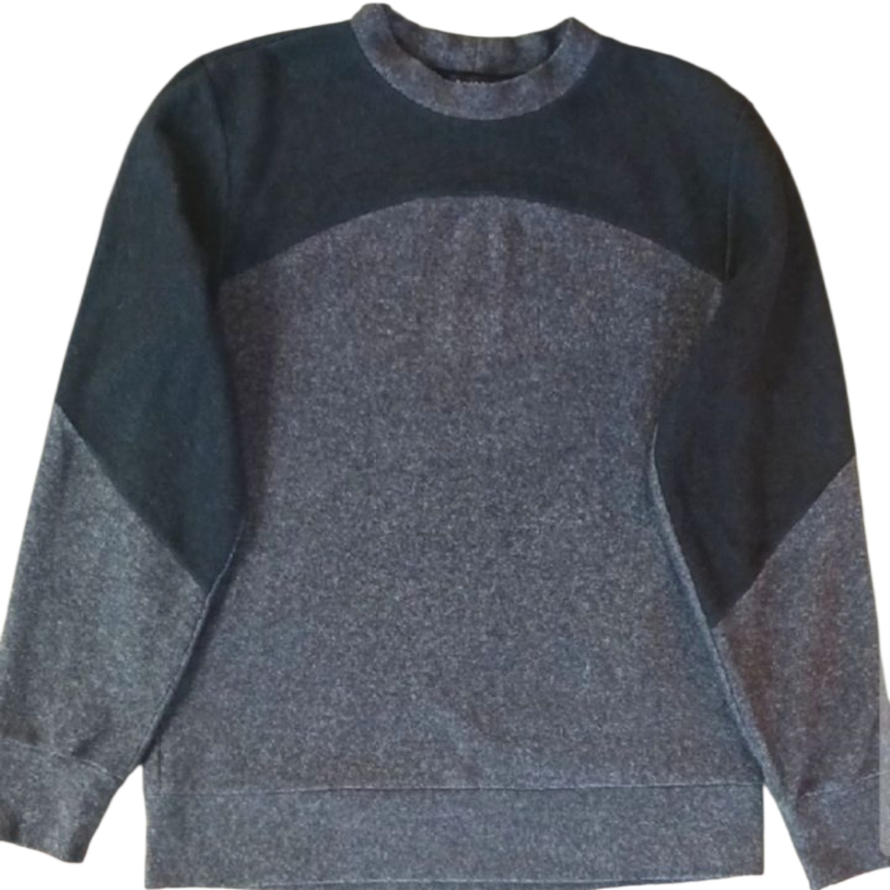 Twenty Montreal Sweater, S(Relaxed FIT), Black & Grey.